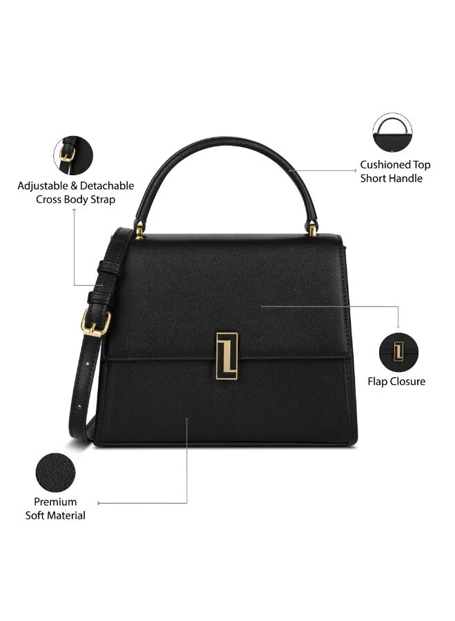 Lavie  Luxe Women's Duo Ipsy Satchel (Black)  | Best Price UAE